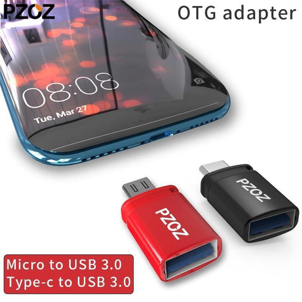 Planet Gates PZOZ otg adapter type-c 3.0 otg micro usb 3.0 Charge Data Converter type c microusb type usbc for samsung one plus 6 android
