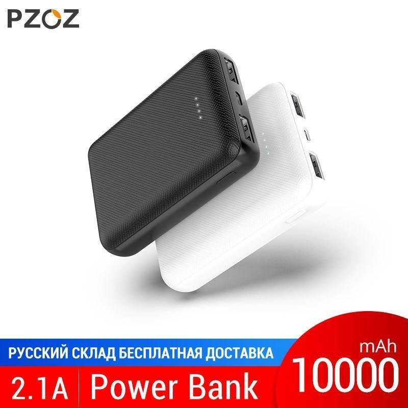 Planet Gates PZOZ Power Bank 10000mAh Dual USB Mobile Phone External Battery Fast Charge For iphone X xiaomi Portable Charger mini PowerBank