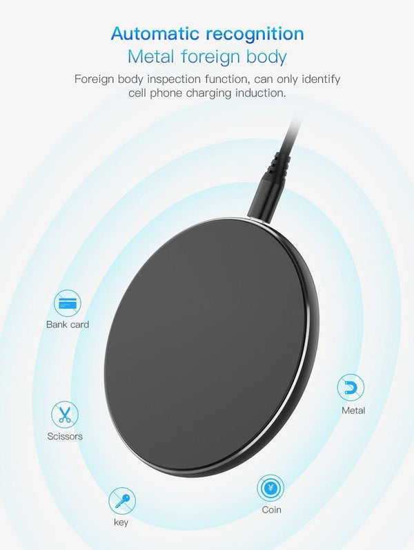 Planet Gates PZOZ Qi Wireless charger USB Charger Fast Charging Phone Adapter for iphone X 8 Plus Xs Samsung S9 S8 note 9 8 xiaomi mi mix 2s