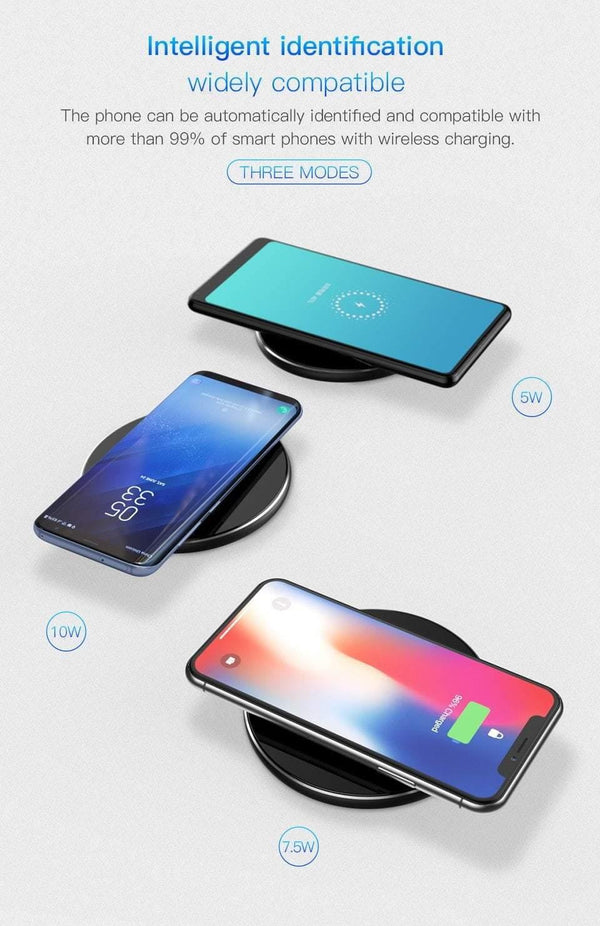 Planet Gates PZOZ Qi Wireless charger USB Charger Fast Charging Phone Adapter for iphone X 8 Plus Xs Samsung S9 S8 note 9 8 xiaomi mi mix 2s