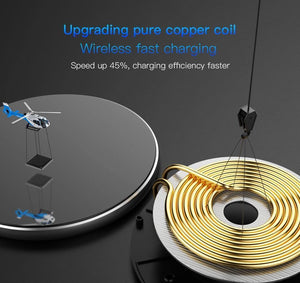Planet Gates PZOZ Qi Wireless charger USB Charger Fast Charging Phone Adapter for iphone X 8 Plus Xs Samsung S9 S8 note 9 8 xiaomi mi mix 2s