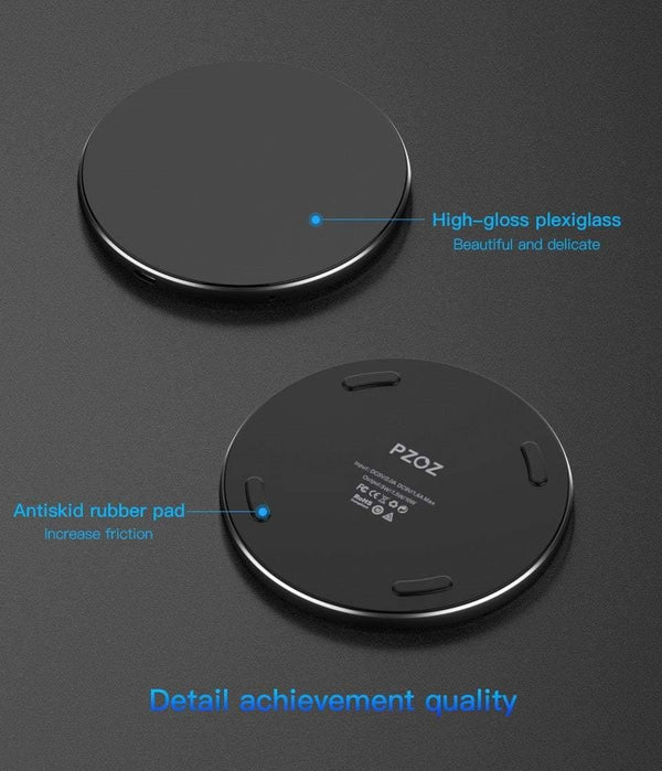 Planet Gates PZOZ Qi Wireless charger USB Charger Fast Charging Phone Adapter for iphone X 8 Plus Xs Samsung S9 S8 note 9 8 xiaomi mi mix 2s