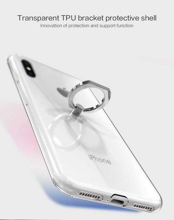 Planet Gates PZOZ Ring Holder Case For iPhone X 6 6s 7 8 Plus 7P 8P Luxury Silicone Mobile Phone   Protective Case Soft TPU Back Cover Shell