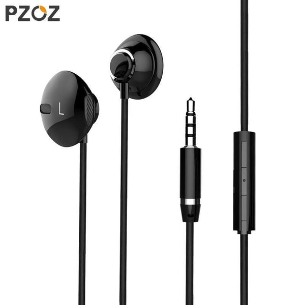 Planet Gates PZOZ S1 Bass Earphone 3.5mm Wired control Headset With Mic In-Ear sport earbud earphones For iphone xiaomi Samsung Huawei MP3 PC