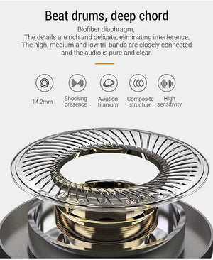 Planet Gates PZOZ USB C Earphone Wired Control Bass In-Ear type c Sport Headset Type-C Jack Headsets With Mic For Xiaomi Mi Mix 2s 8 SE 6X A2