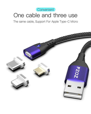 Planet Gates PZOZ USB C Magnetic Cable 5A Super Fast Charging Phone Type-C Magnet Charger Adapter For Samsung Galaxy S9 Huawei Xiaomi A2 lite