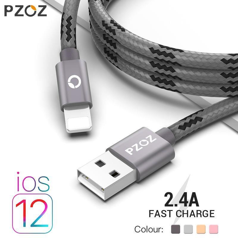 Planet Gates PZOZ usb cable for iphone cable Xs max Xr X 8 7 6 plus 6s 5 s plus ipad mini fast charging cables mobile phone charger cord data