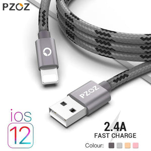Planet Gates PZOZ usb cable for iphone cable Xs max Xr X 8 7 6 plus 6s 5 s plus ipad mini fast charging cables mobile phone charger cord data