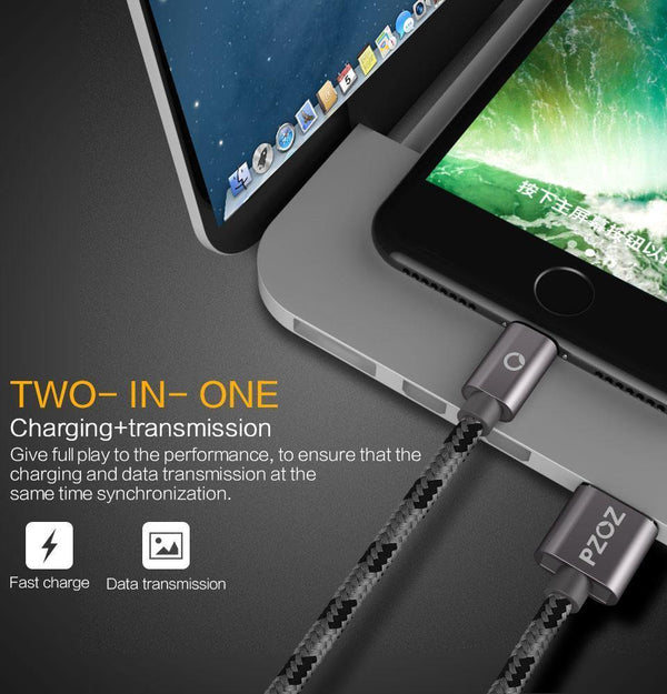 Planet Gates PZOZ usb cable for iphone cable Xs max Xr X 8 7 6 plus 6s 5 s plus ipad mini fast charging cables mobile phone charger cord data