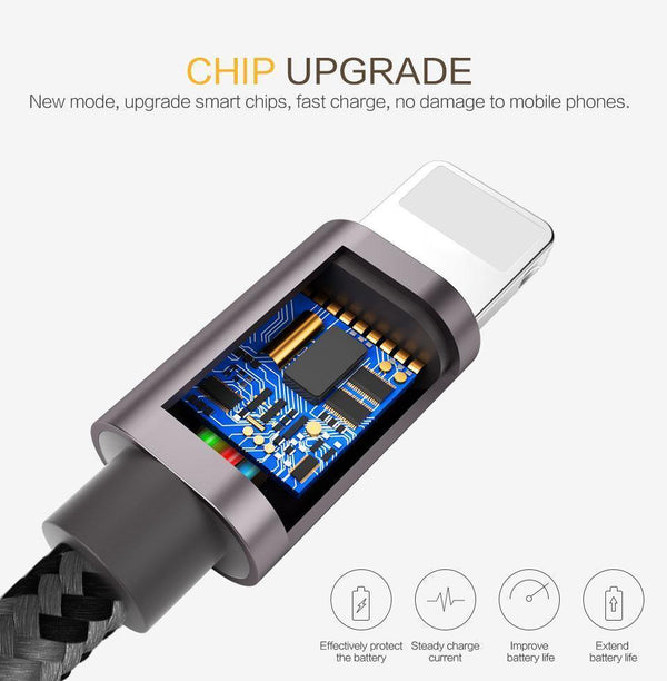 Planet Gates PZOZ usb cable for iphone cable Xs max Xr X 8 7 6 plus 6s 5 s plus ipad mini fast charging cables mobile phone charger cord data