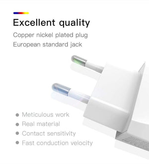 Planet Gates PZOZ USB Charger 5v2.1a Fast Charging Travel EU Plug Adapter portable Wall charger Mobile Phone cable For iphone Samsung xiaomi