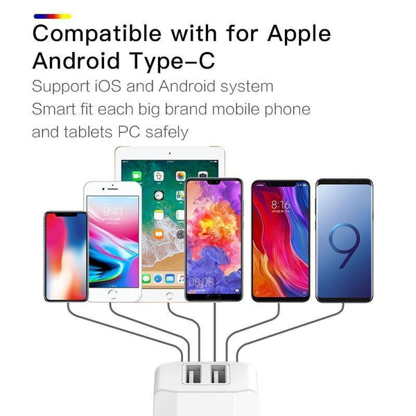 Planet Gates PZOZ USB Charger 5v2.1a Fast Charging Travel EU Plug Adapter portable Wall charger Mobile Phone cable For iphone Samsung xiaomi
