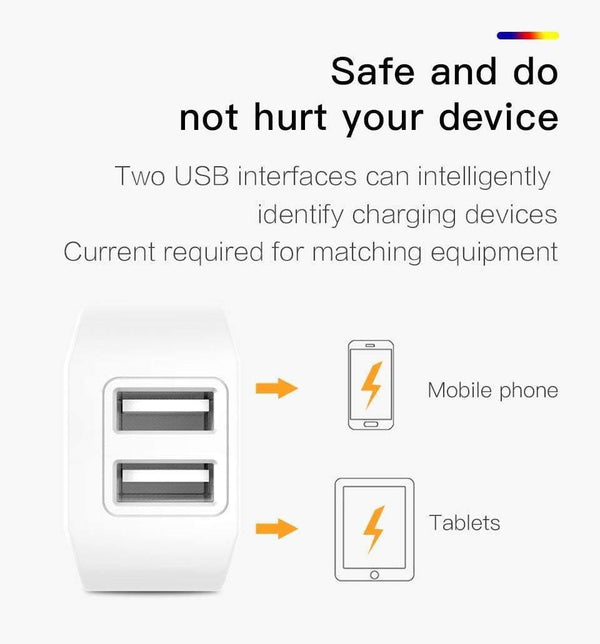 Planet Gates PZOZ USB Charger 5v2.1a Fast Charging Travel EU Plug Adapter portable Wall charger Mobile Phone cable For iphone Samsung xiaomi