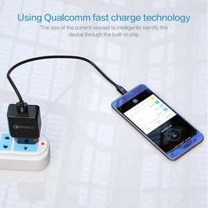 Planet Gates PZOZ USB Charger Mobile Phone Fast charging qualcomm quick charge QC 3.0 Travel Wall Adapter EU Plug For Samsung Xiaomi iPhone