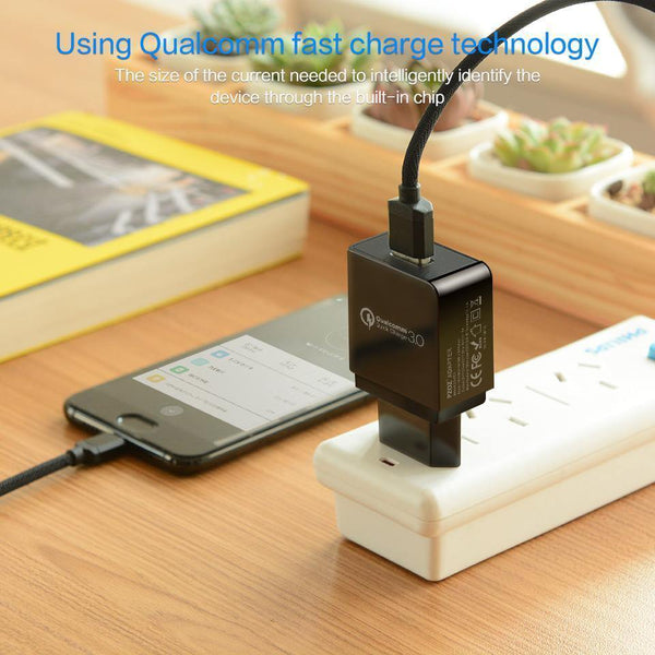 Planet Gates PZOZ USB Charger Mobile Phone Fast charging qualcomm quick charge QC 3.0 Travel Wall Adapter EU Plug For Samsung Xiaomi iPhone
