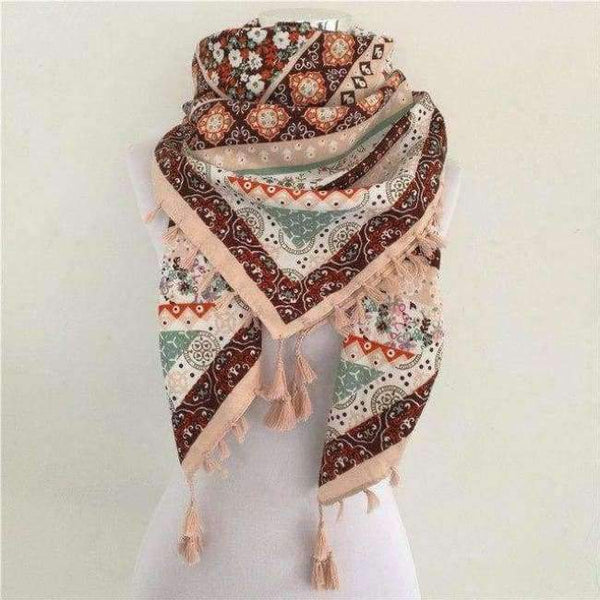 Planet Gates Q Beige Bandana new fashion woman Scarf square scarves Printed Women Wraps Winter autumn ladies shawl Luxury Brand tassel scarf