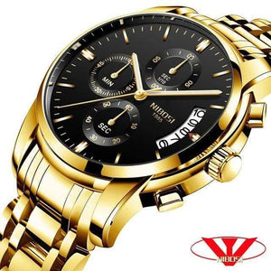 Planet Gates Q Men Watch Quartz Mens Watches Top Brand Luxury Business Chronograph Sport Watch Men Military Clock Saat Relogio Masculino