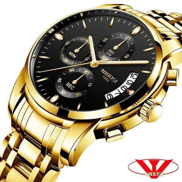 Planet Gates Q Men Watch Quartz Mens Watches Top Brand Luxury Business Chronograph Sport Watch Men Military Clock Saat Relogio Masculino