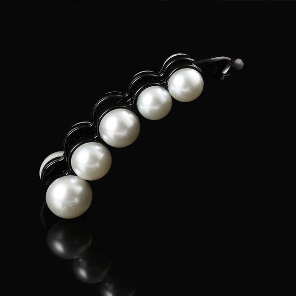 Molans Pearls Solid Banana Hair Clips In Women's Hair Accessories Ponytail Barrettes Elegant Hair Claws Hairpins