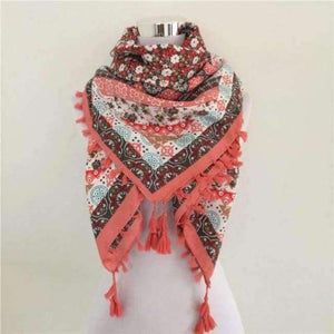 Planet Gates Q Orange Bandana new fashion woman Scarf square scarves Printed Women Wraps Winter autumn ladies shawl Luxury Brand tassel scarf