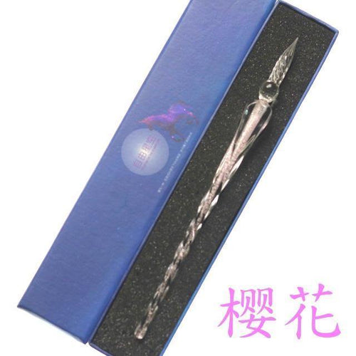 Planet Gates Q Rainbow Glass Pen Dip pen Gift Set Starry sky Color ink Pen Creative Writing Tools Pluma Estilografica