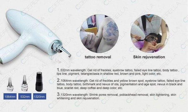 Planet Gates Q Switched Nd Yag Laser Machine For Tattoo Removal Wrinkle Remover Beauty Spa Salon Use