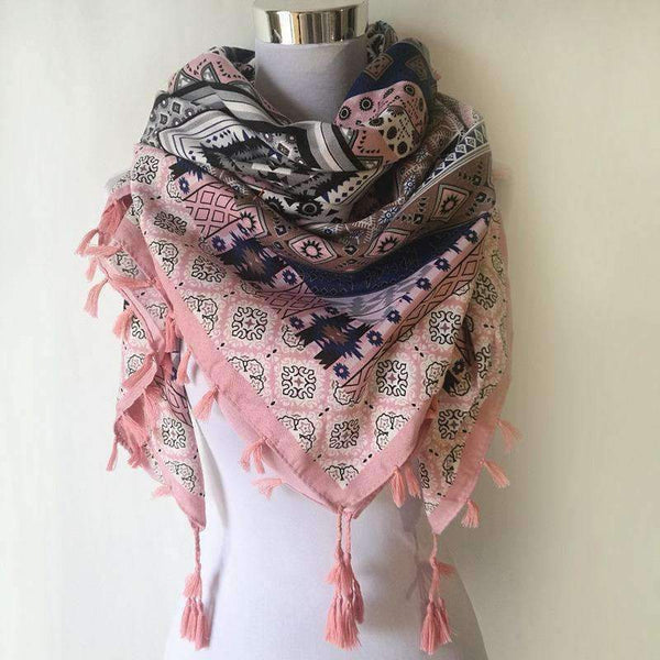 Planet Gates Q Yellow Bandana new fashion woman Scarf square scarves Printed Women Wraps Winter autumn ladies shawl Luxury Brand tassel scarf