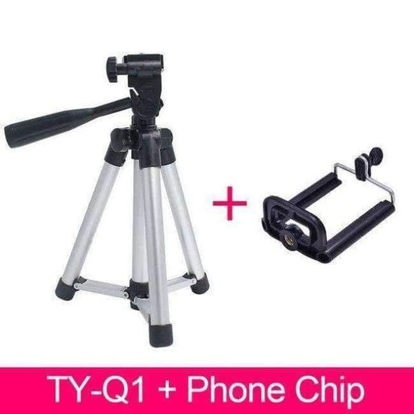 Planet Gates Q1 tripod add clip Camera Tripod Aluminum alloy Tripod Mount Stand Holder for phone mobile for iPhone Samsung Xiaomi Digital camera