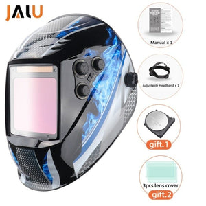 Planet Gates Q109-1 Professional Protective Welding Helmet Automatically Darkening Soldering Mask True Color Welder Cap 4 Arc Sensor for TIG MIG MMA