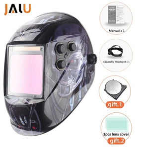 Planet Gates Q109-3 Professional Protective Welding Helmet Automatically Darkening Soldering Mask True Color Welder Cap 4 Arc Sensor for TIG MIG MMA