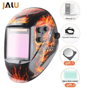 Planet Gates Q109-4 Professional Protective Welding Helmet Automatically Darkening Soldering Mask True Color Welder Cap 4 Arc Sensor for TIG MIG MMA