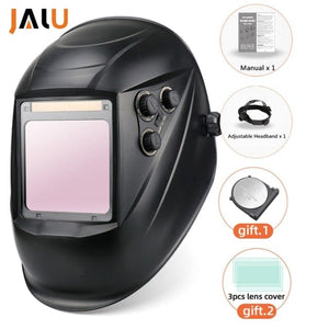Planet Gates Q109 Professional Protective Welding Helmet Automatically Darkening Soldering Mask True Color Welder Cap 4 Arc Sensor for TIG MIG MMA
