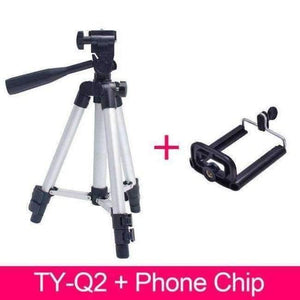 Planet Gates Q2 tripod add clip Camera Tripod Aluminum alloy Tripod Mount Stand Holder for phone mobile for iPhone Samsung Xiaomi Digital camera