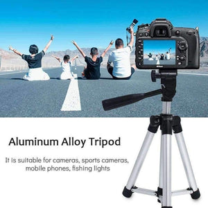 Planet Gates Q3 tripod add clip Camera Tripod Aluminum alloy Tripod Mount Stand Holder for phone mobile for iPhone Samsung Xiaomi Digital camera