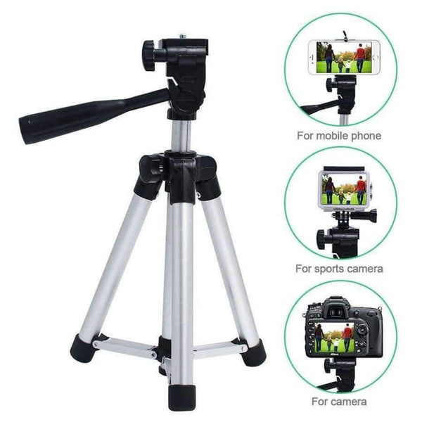 Planet Gates Q3 tripod add clip Camera Tripod Aluminum alloy Tripod Mount Stand Holder for phone mobile for iPhone Samsung Xiaomi Digital camera