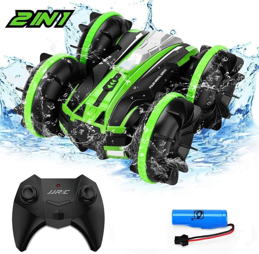 Planet Gates Q81 1:20 2.4G 2-in-1 RC Car Remote Control Car RC Stunt Car Double Sided Drift Amphibious 360 Degree Rotation RC Vehicle Models