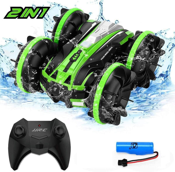 Planet Gates Q81 1:20 2.4G 2-in-1 RC Car Remote Control Car RC Stunt Car Double Sided Drift Amphibious 360 Degree Rotation RC Vehicle Models