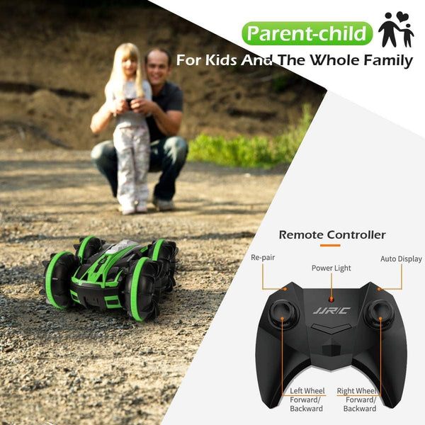 Planet Gates Q81 1:20 2.4G 2-in-1 RC Car Remote Control Car RC Stunt Car Double Sided Drift Amphibious 360 Degree Rotation RC Vehicle Models