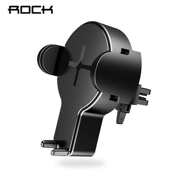 Planet Gates QI Car Wireless Charger Phone Holder, ROCK for iPhone X 8 Samsung Galaxy S8 Note 8 Plus Fast Wireless Charging Pad
