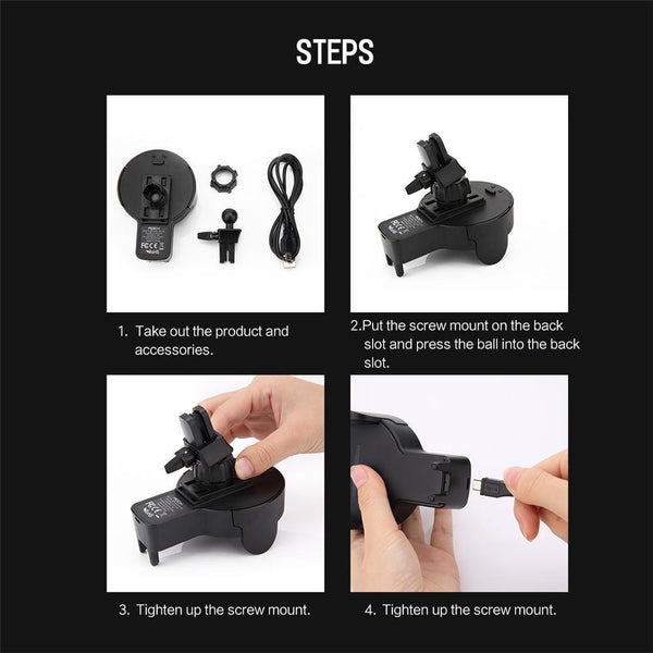 Planet Gates QI Car Wireless Charger, ROCK Phone Stand for iPhone 8 X Samsung Galaxy S8 Note 8 Plus Fast Wireless Charging