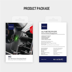 Planet Gates QI Car Wireless Charger, ROCK Phone Stand for iPhone 8 X Samsung Galaxy S8 Note 8 Plus Fast Wireless Charging