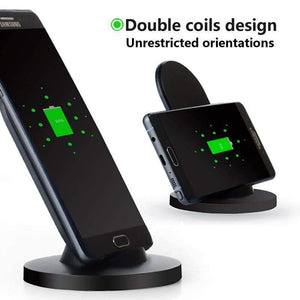 Planet Gates [Qi Wireless Charger 10W],Suntaiho Wireless Charger for Samsung Galaxy Note 8 S8 Plus S7 S6 Edge Phone Fast Wireless Charging