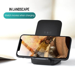 Planet Gates Qi Wireless Charger For iPhone X 8 plus, ROCK Fast Charging Docking Wireless Charger for Samsung Note 8 S8 Plus S7 S6 Edge Phone