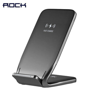 Planet Gates Qi Wireless Charger For iPhone X 8 plus, ROCK Fast Charging Docking Wireless Charger for Samsung Note 8 S8 Plus S7 S6 Edge Phone