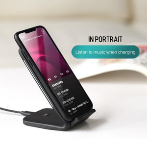 Planet Gates Qi Wireless Charger For iPhone X 8 plus, ROCK Fast Charging Docking Wireless Charger for Samsung Note 8 S8 Plus S7 S6 Edge Phone