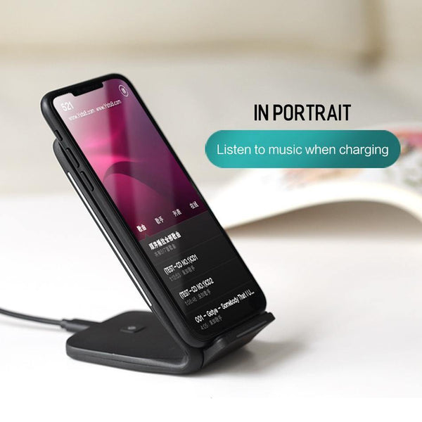 Planet Gates Qi Wireless Charger For iPhone X 8 plus, ROCK Fast Charging Docking Wireless Charger for Samsung Note 8 S8 Plus S7 S6 Edge Phone