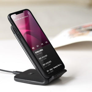 Planet Gates Qi Wireless Charger For iPhone X 8 plus, ROCK Fast Charging Docking Wireless Charger for Samsung Note 8 S8 Plus S7 S6 Edge Phone