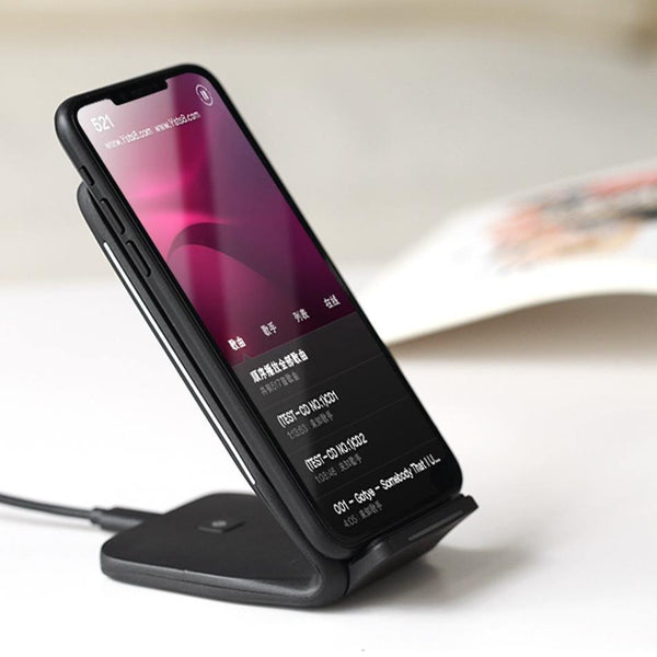 Planet Gates Qi Wireless Charger For iPhone X 8 plus, ROCK Fast Charging Docking Wireless Charger for Samsung Note 8 S8 Plus S7 S6 Edge Phone