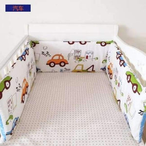 Planet Gates qiche Foldable 180*30cm Baby Bedding Bumper In the Crib For Newborn Cotton Linen One-piece Cot Bumper Baby Safety Bed Around Protector