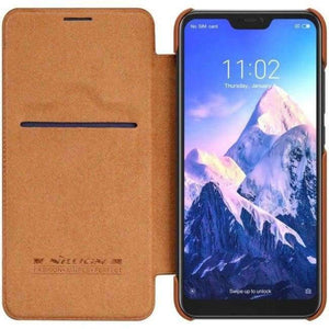 Planet Gates Qin leather brown / case / xiaomi redmi 6 pro Xiaomi redmi 6 pro case NILLKIN brand shell style high quality luxury back cover protective redmi6 pro coque free shipping